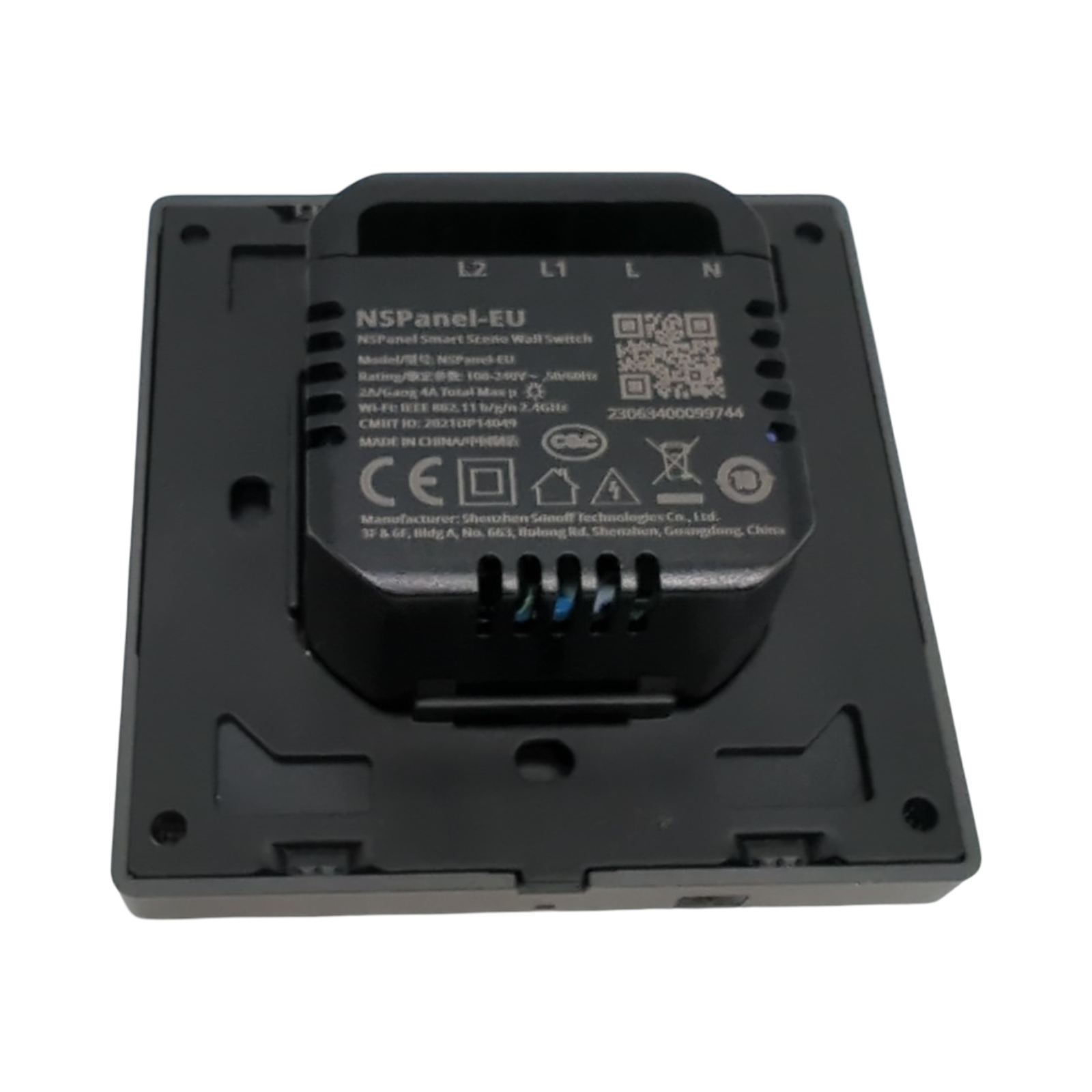SONOFF NSPanel-EU Smart Scene Wandschalter Touchscreen Schwarz