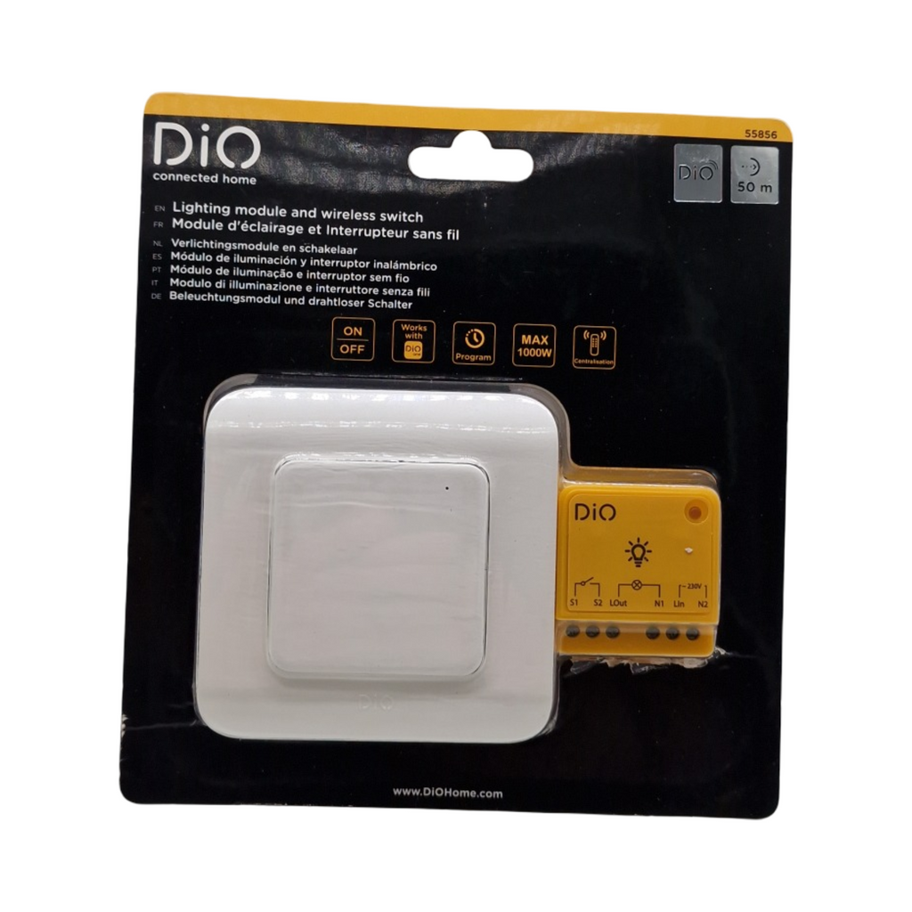 DiO Set Lichtmodul und Funkschalter 2er Pack 433MHz Zigbee BLE
