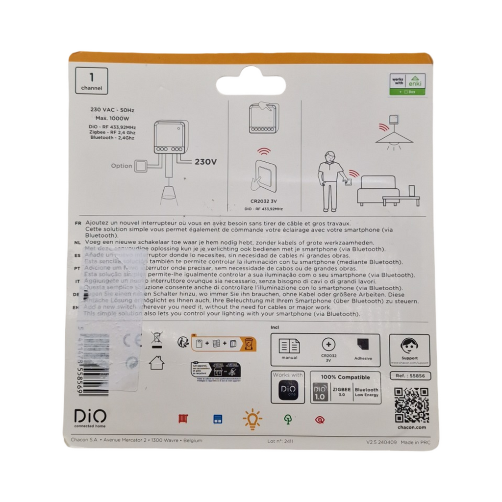 DiO Set Lichtmodul und Funkschalter 2er Pack 433MHz Zigbee BLE