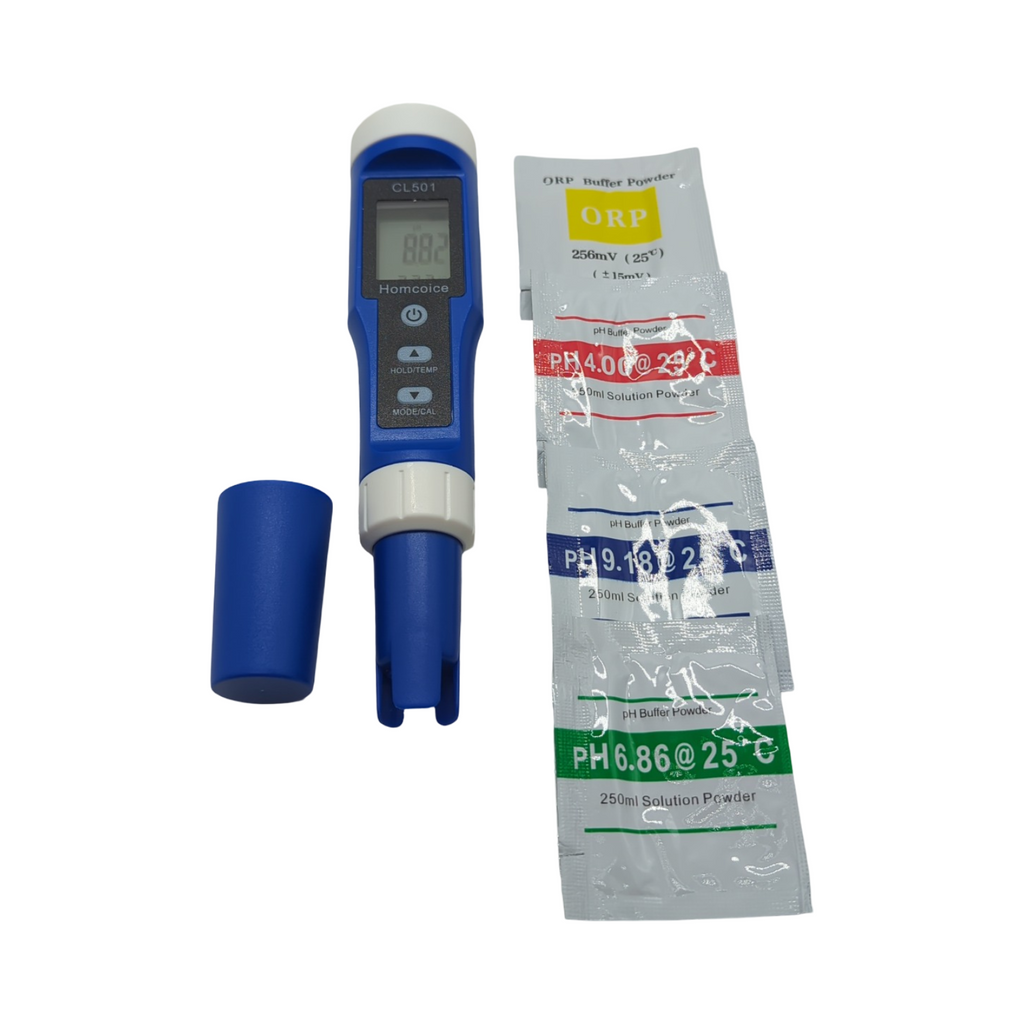 pH Chlore ORP H Temperatur Meter Pool 5-in-1 Testgerät schnelle präzise Messung für Trinkwasser Aquarium