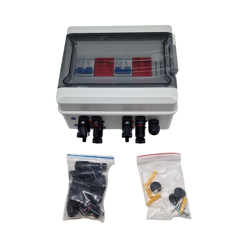 GTYORUS Photovoltaik Anschlussdose IP65 DC 500V 2 Strings Überspannungsschutz