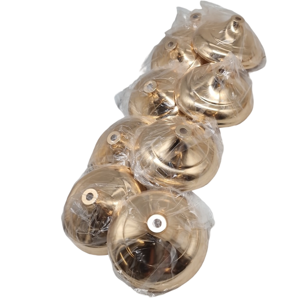 VEVOR Blumenvase Set 10 Stück Metall Trompetenform goldfarben für Hochzeit Tischdeko Ju... 43 cm hoch