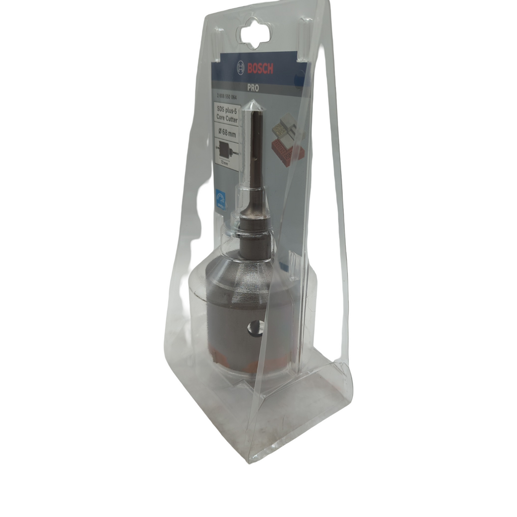 Bosch SDS plus-5 Core Cutter-Set Bohrhammer-Zubehör 3-teilig für Beton Kalk- und Sandsteine 68 mm