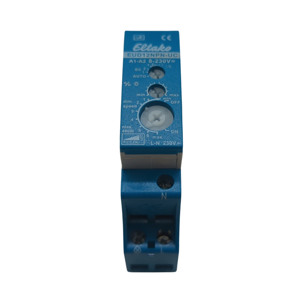Eltako EUD12NPN-UC Universal-Dimmschalter Blau Grau
