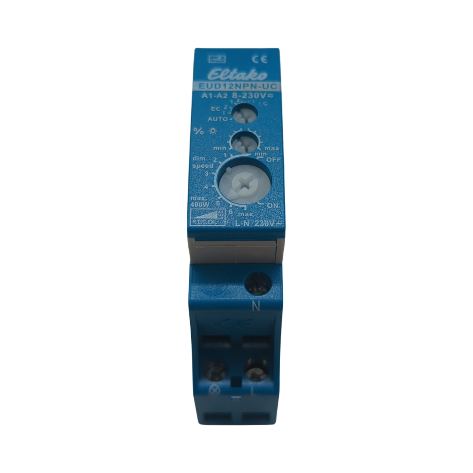 Eltako EUD12NPN-UC Universal-Dimmschalter Blau Grau