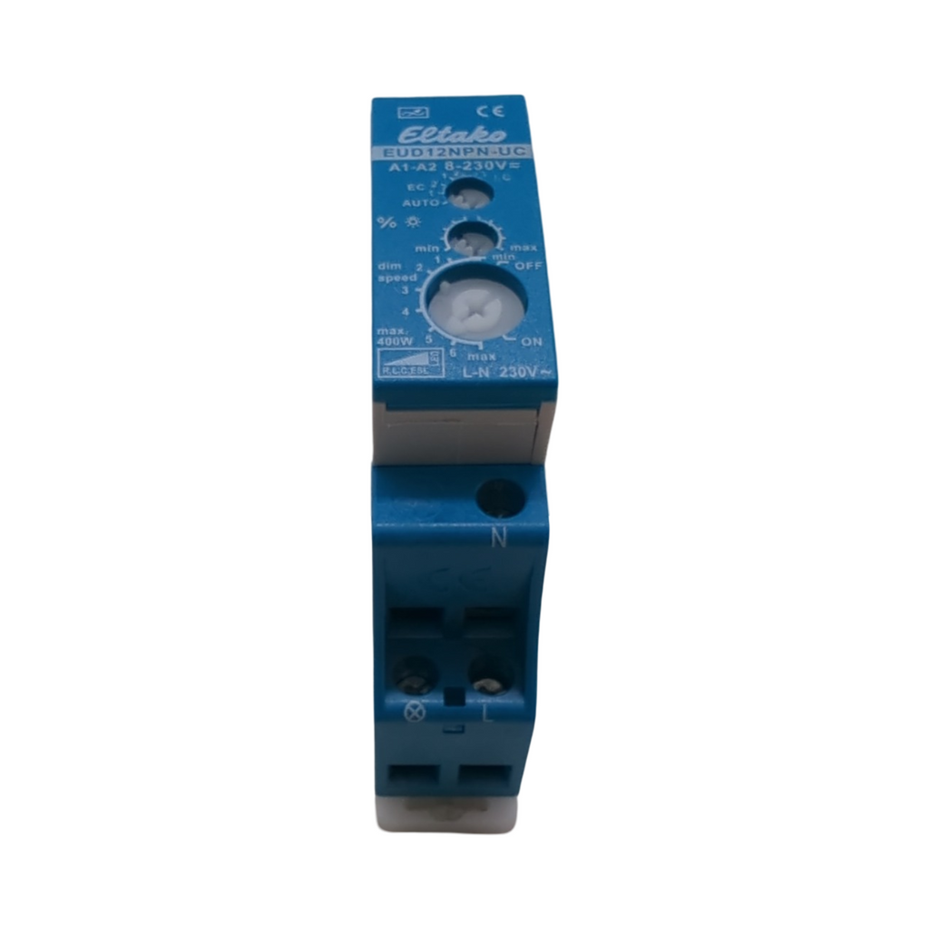 Eltako EUD12NPN-UC Universal-Dimmschalter Blau Grau