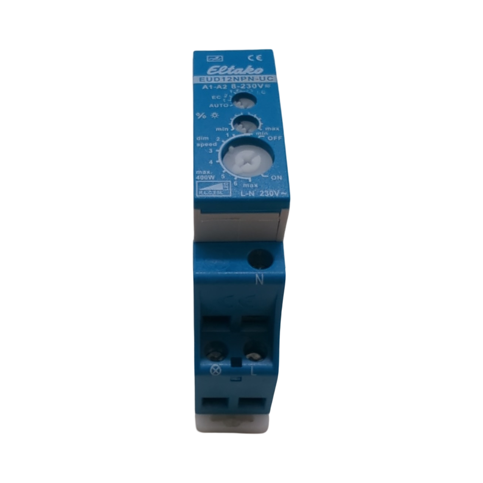 Eltako EUD12NPN-UC Universal-Dimmschalter Blau Grau