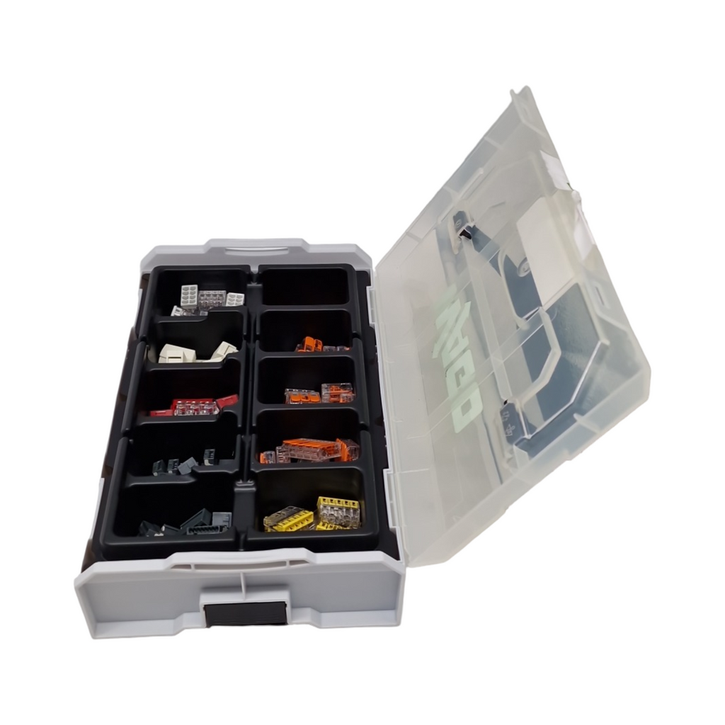 WAGO 887-950 Verbindungsklemmen-Set 166-teilig für alle Leiterarten in L-BOXX Mini