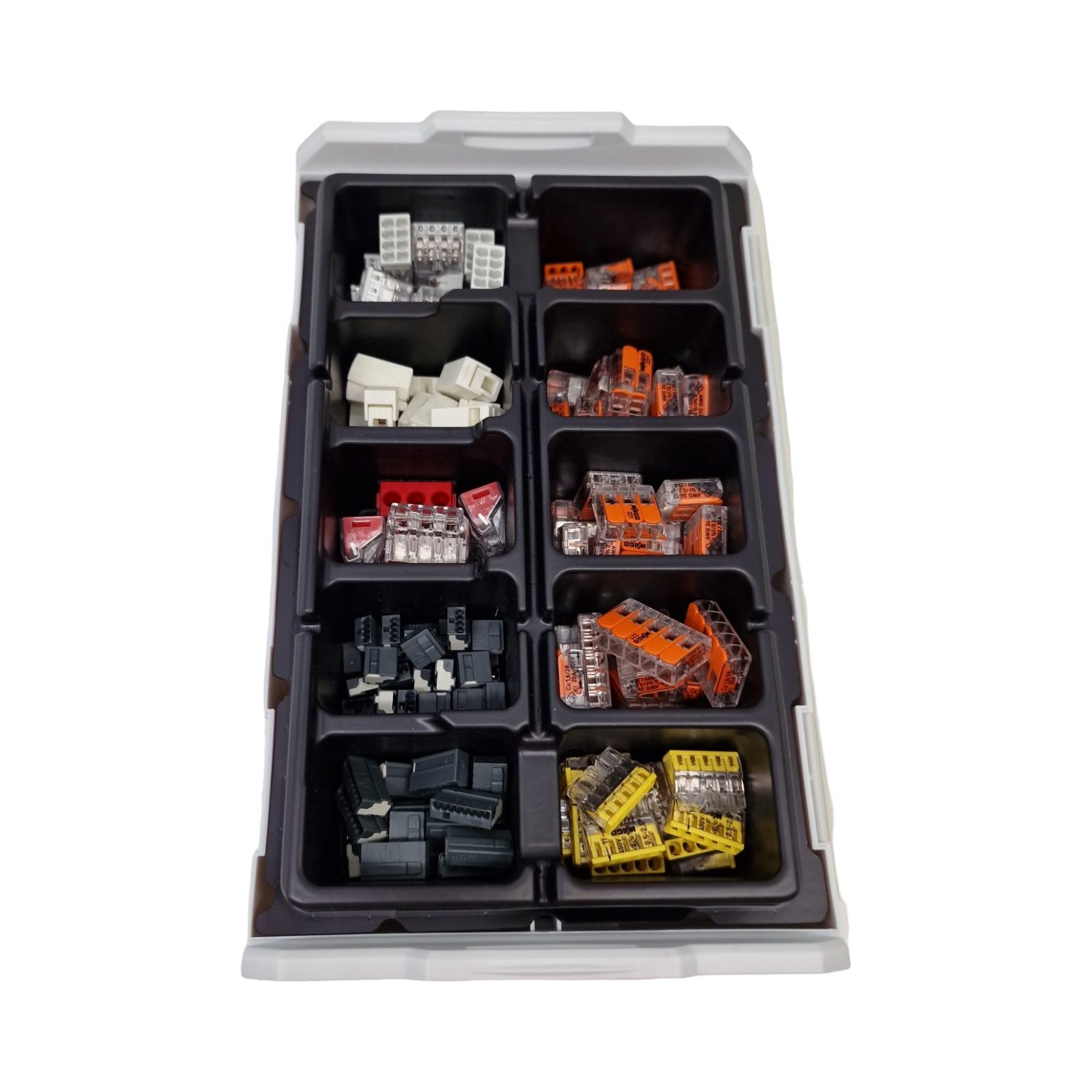 WAGO 887-950 Verbindungsklemmen-Set 166-teilig für alle Leiterarten in L-BOXX Mini