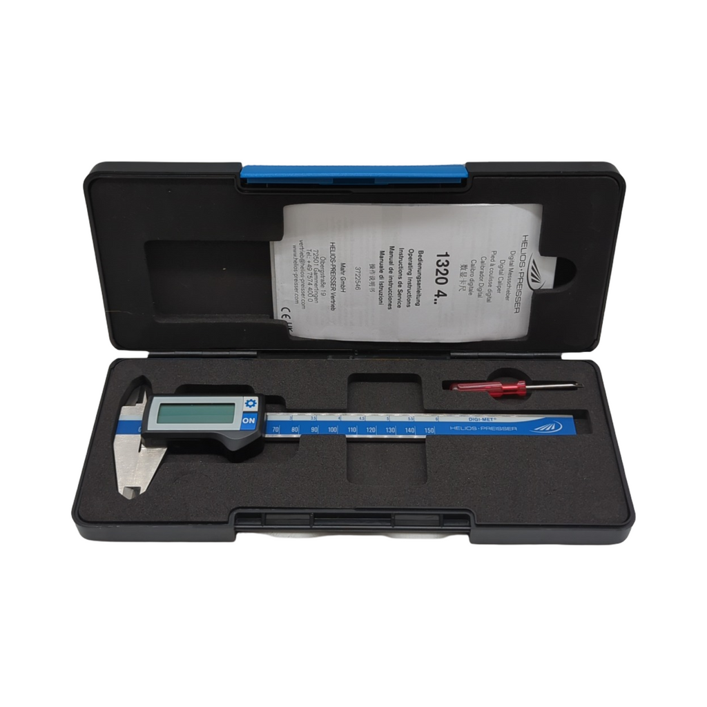Helios Preisser DIGI-MET Taschenmessschieber digital Messbereich 0-150mm Schnabellänge 40mm Ablesung 0,01mm