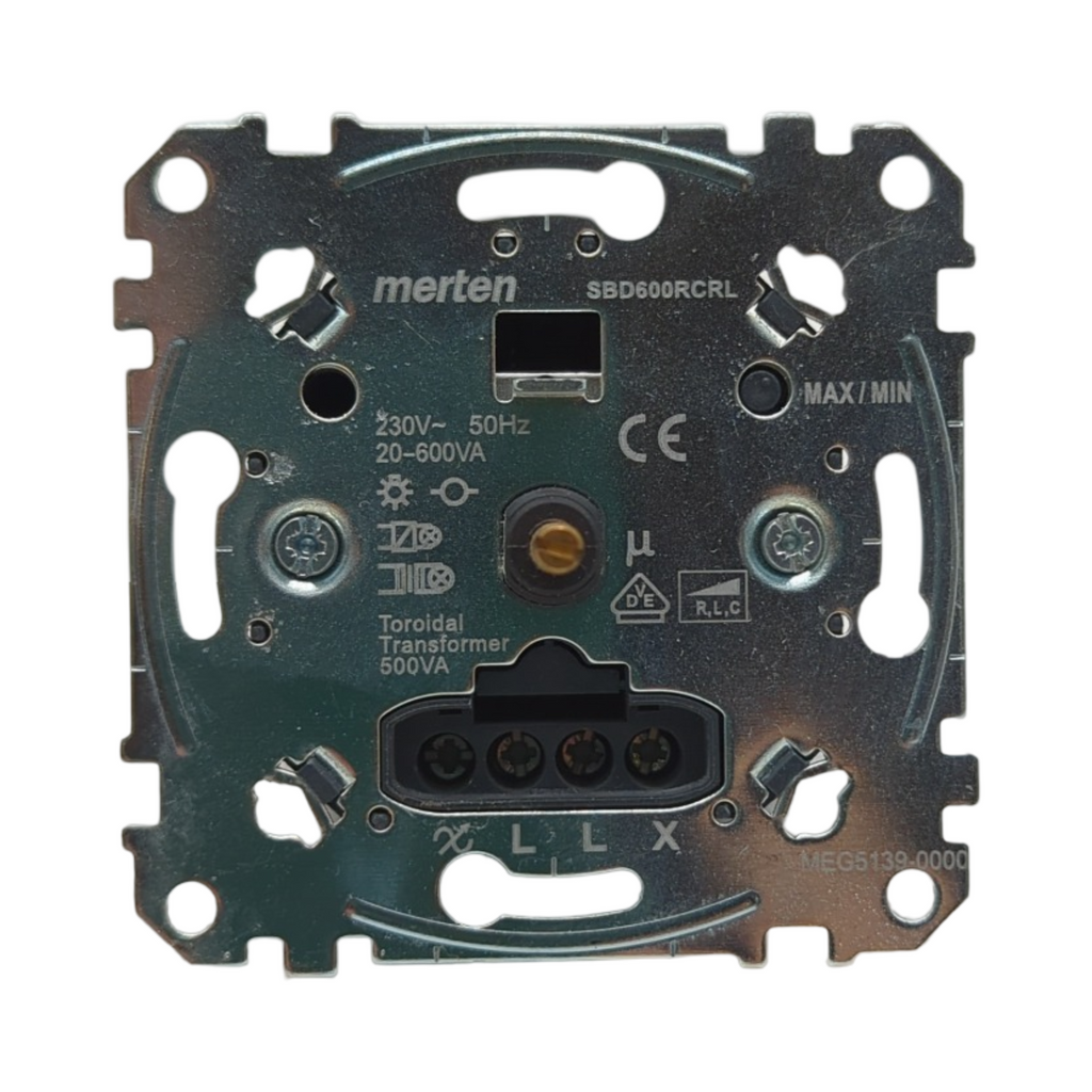 Merten Universal-Drehdimmer-Einsatz Dimmschalter Unterputz Phasenabschnitt IP20 20-600W