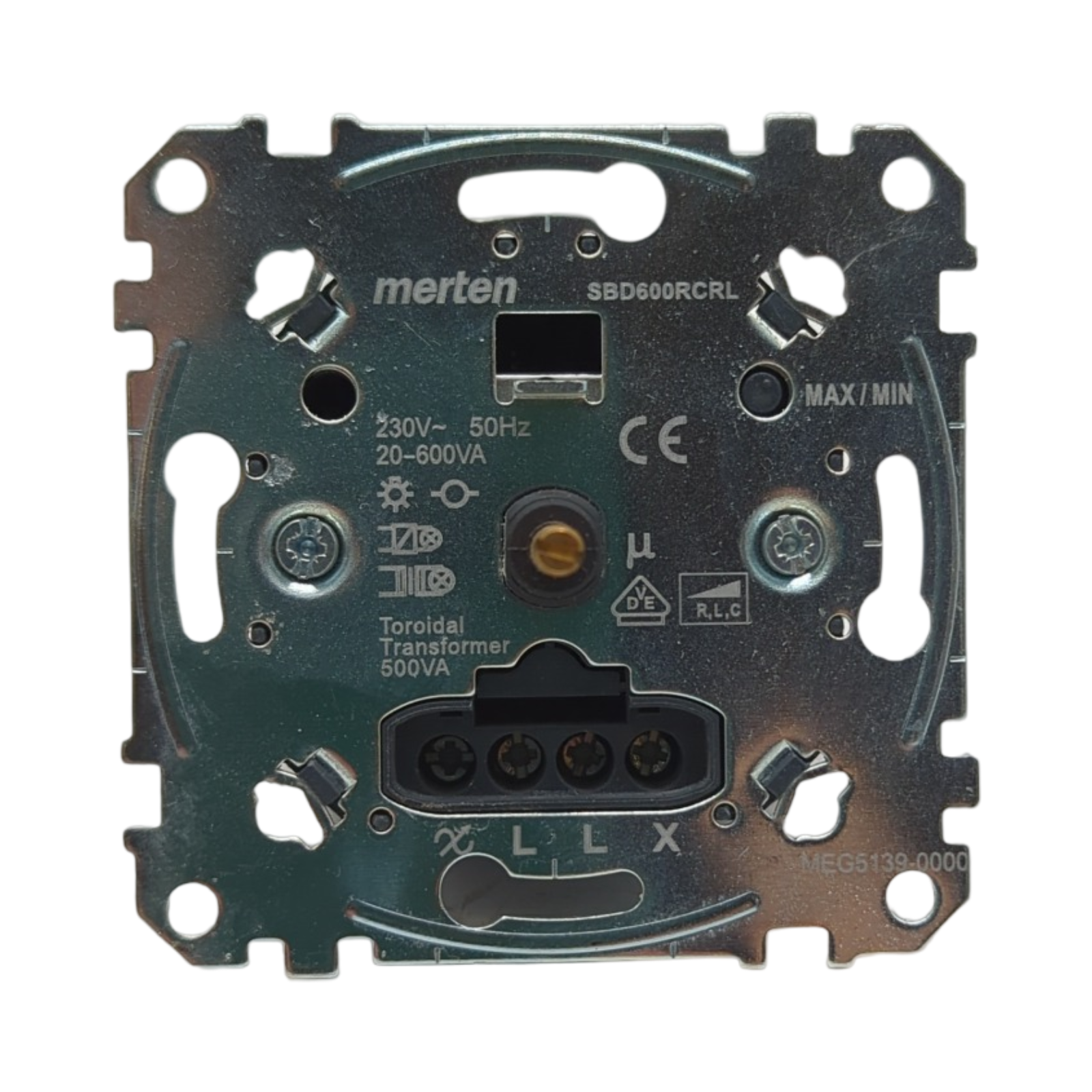 Merten Universal-Drehdimmer-Einsatz Dimmschalter Unterputz Phasenabschnitt IP20 20-600W