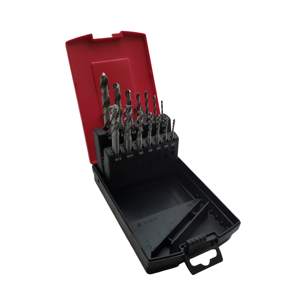 BAER Gewindeschneider Set Maschinengewindebohrer HSSG Kernlochbohrer Sackloch M3-M12