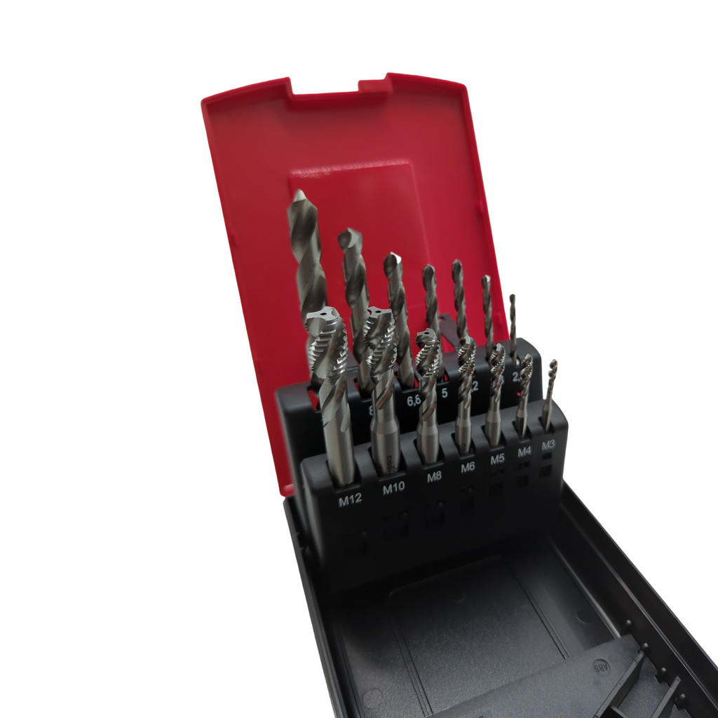 BAER Gewindeschneider Set Maschinengewindebohrer HSSG Kernlochbohrer Sackloch M3-M12
