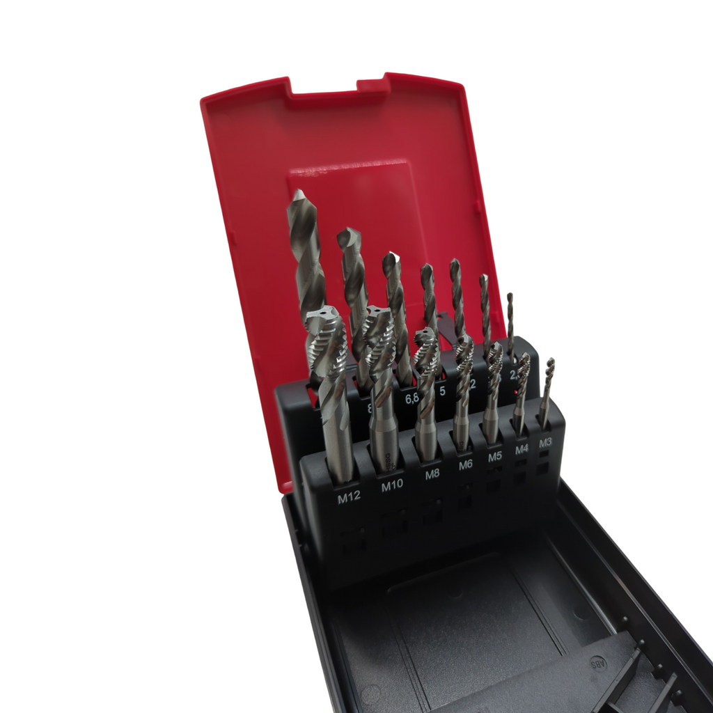 BAER Gewindeschneider Set Maschinengewindebohrer HSSG Kernlochbohrer Sackloch M3-M12