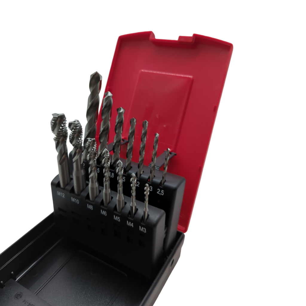 BAER Gewindeschneider Set Maschinengewindebohrer HSSG Kernlochbohrer Sackloch M3-M12