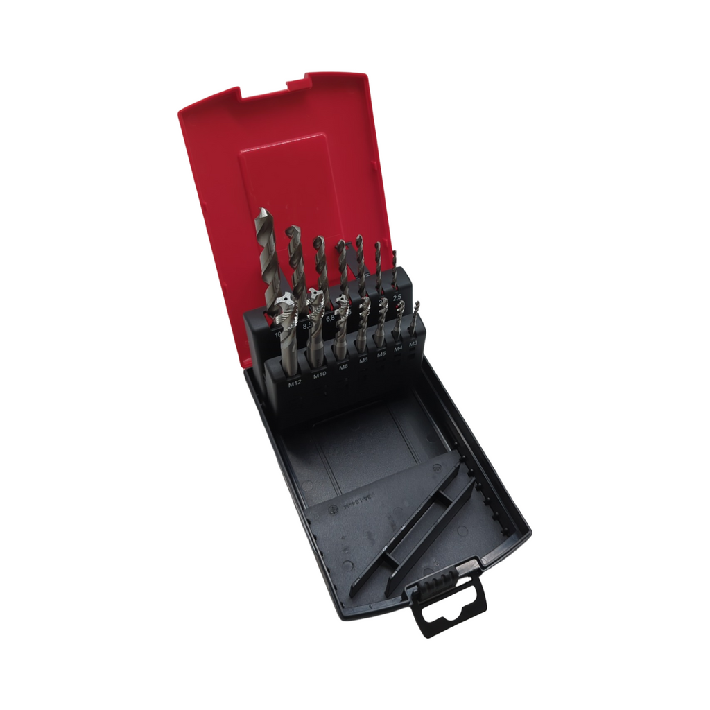 BAER Gewindeschneider Set Maschinengewindebohrer HSSG Kernlochbohrer Sackloch M3-M12