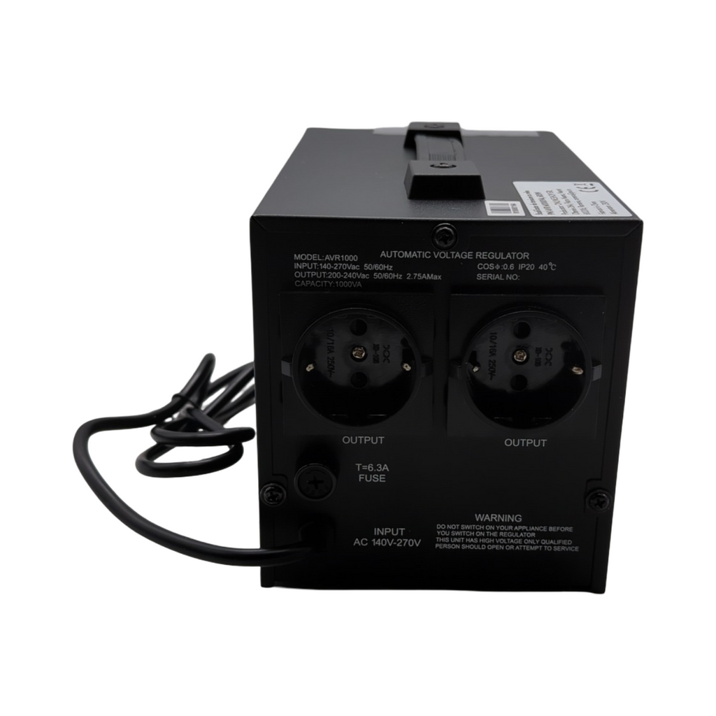 PNI AVR M1000VA Spannungsregler mit Relais 1000VA 600W 2.7A