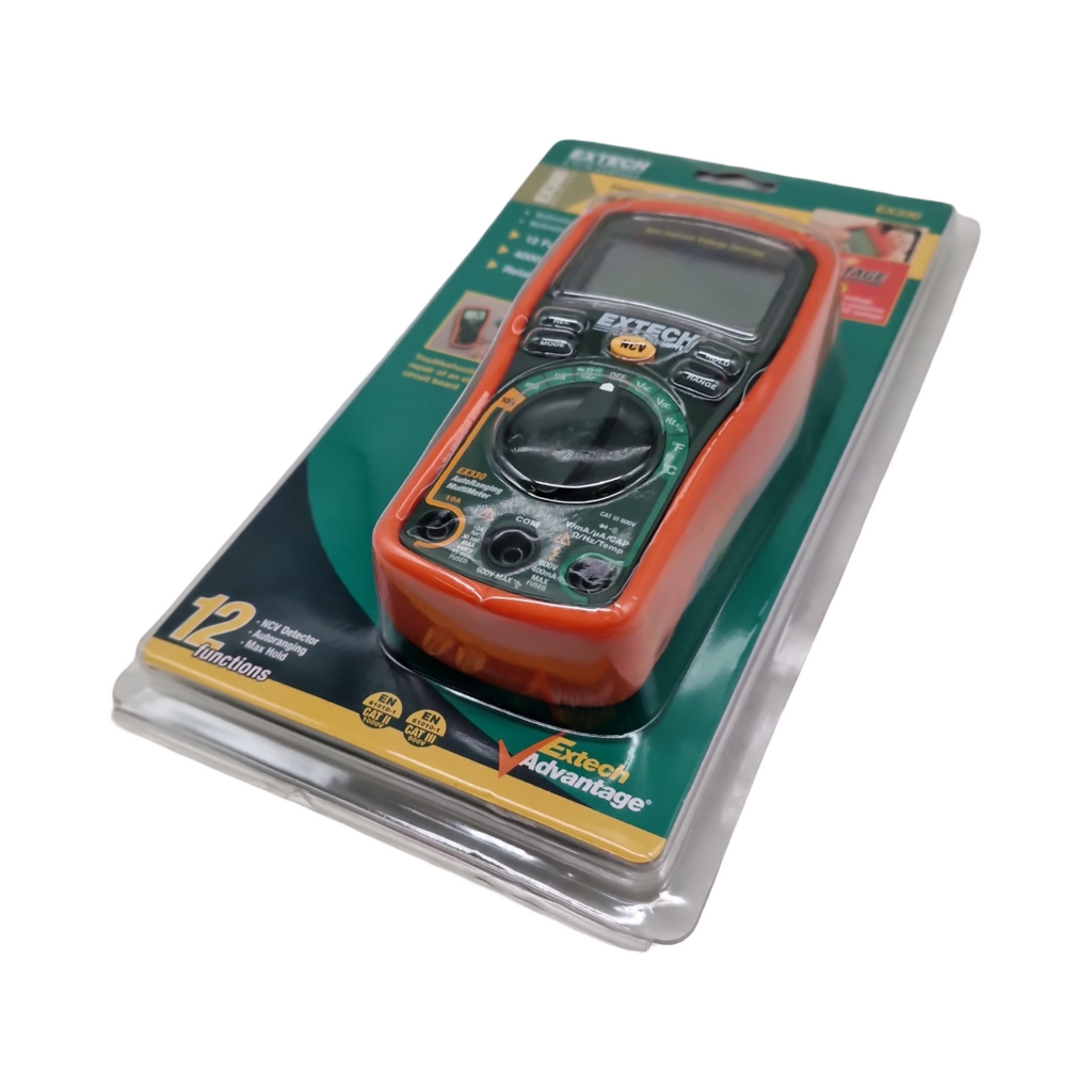 EXTECH EX330 Mini-Multimeter 12 Funktionen berührungsloser Spannungsprüfer