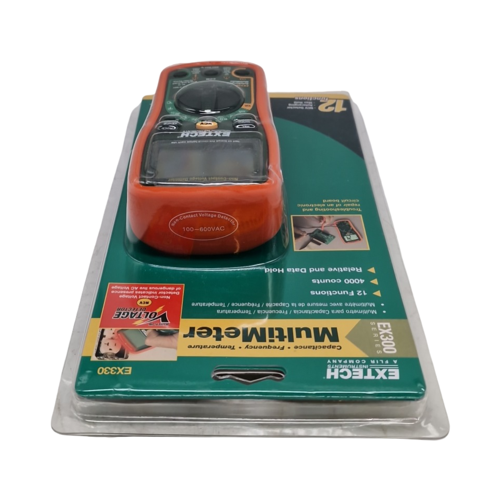 EXTECH EX330 Mini-Multimeter 12 Funktionen berührungsloser Spannungsprüfer