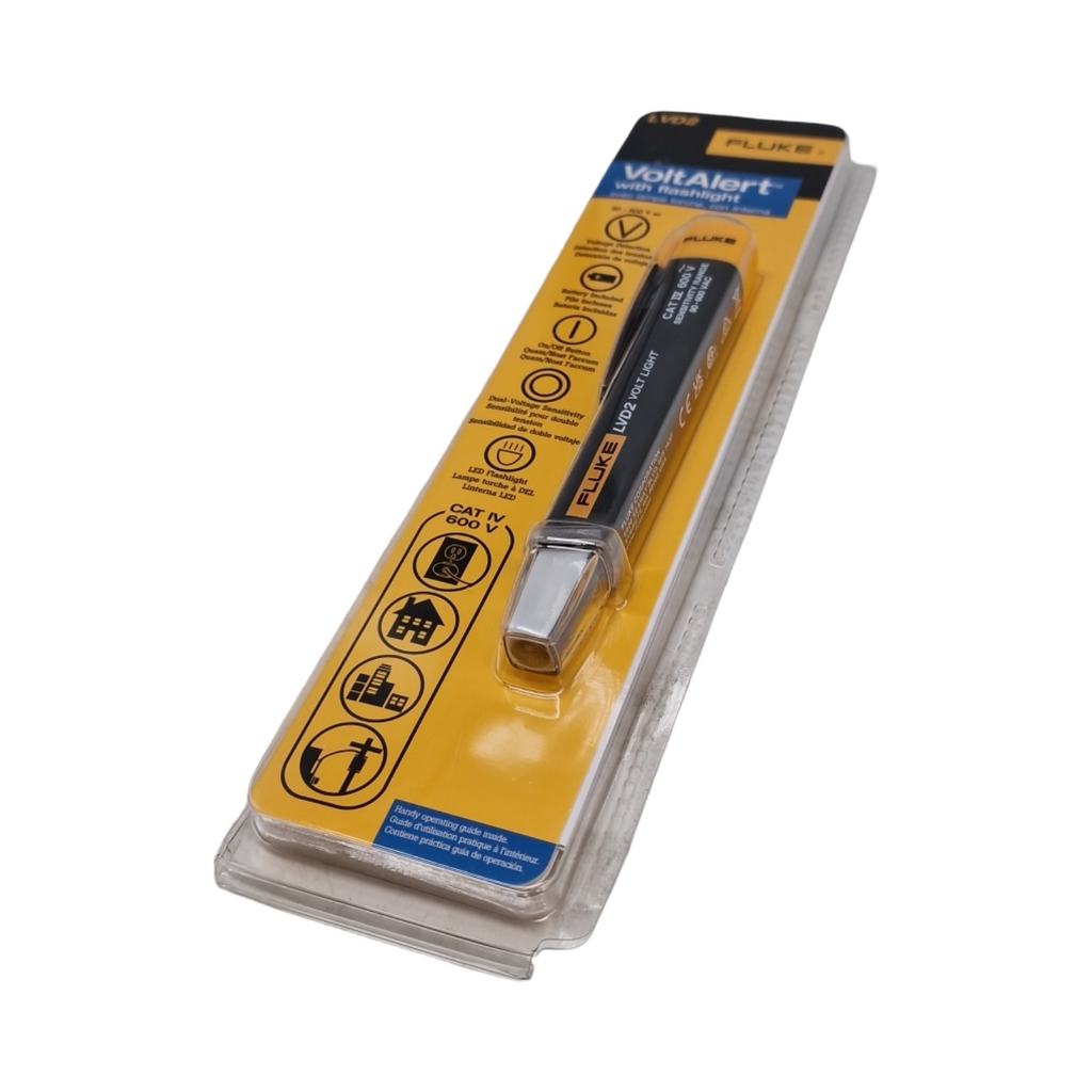 LVD2 non-contact Voltage Tester Elektriker-Schraubendreher 90–600V AC Schwarz Gelb 0–50°C