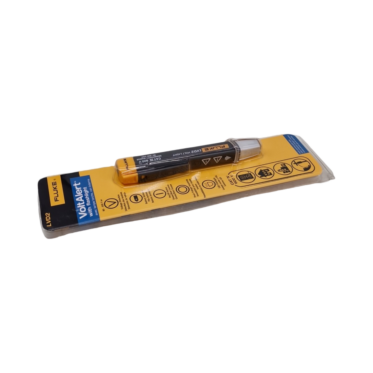 LVD2 non-contact Voltage Tester Elektriker-Schraubendreher 90–600V AC Schwarz Gelb 0–50°C