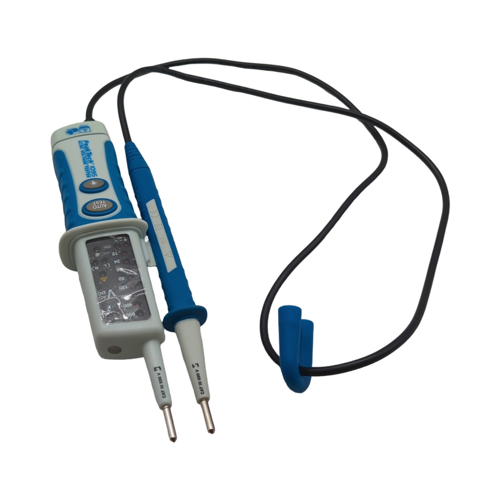 PeakTech 1095 Spannungsprüfer 2-polig LED-Anzeige staub- und spritzwassergeschützt IP64