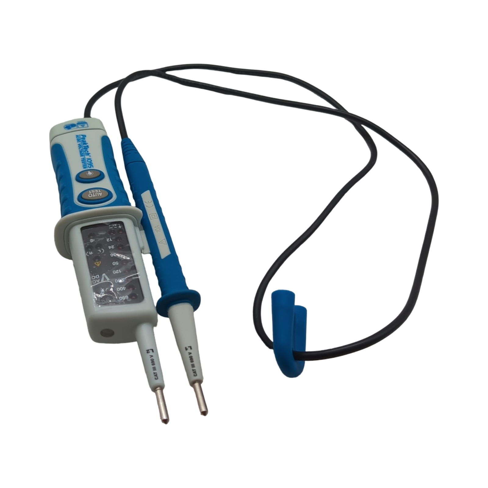 PeakTech 1095 Spannungsprüfer 2-polig LED-Anzeige staub- und spritzwassergeschützt IP64