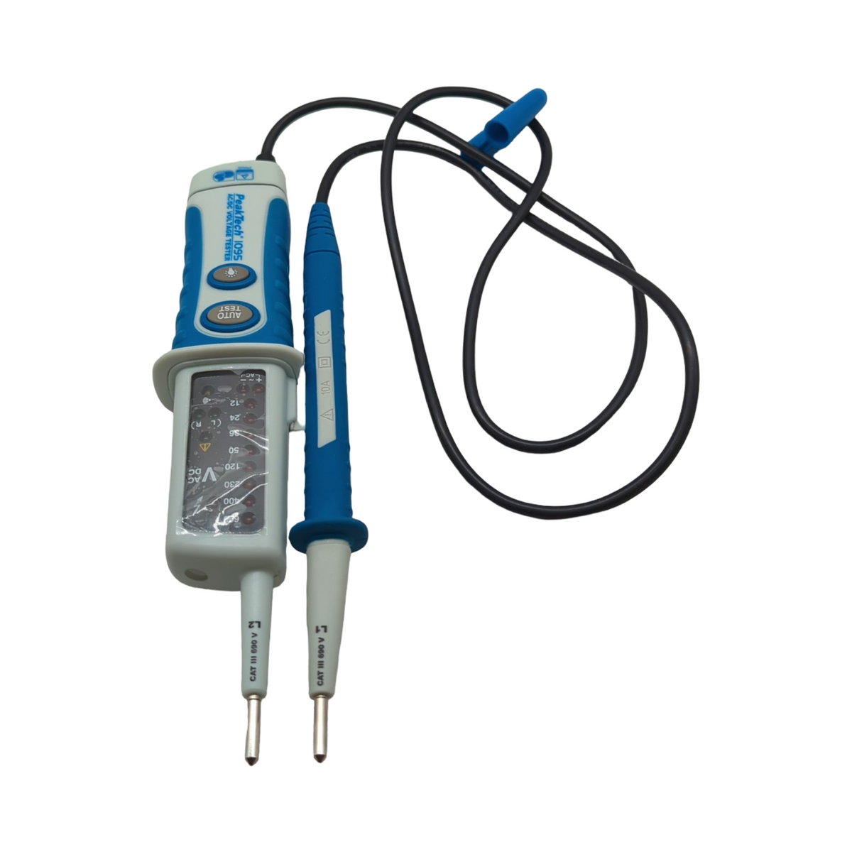 PeakTech 1095 Spannungsprüfer 2-polig LED-Anzeige staub- und spritzwassergeschützt IP64