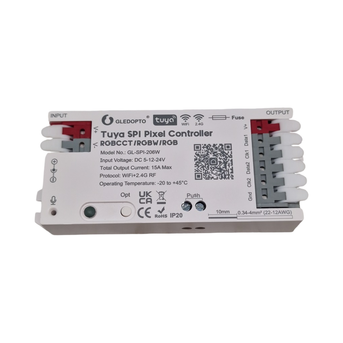 GLEDOPTO Tuya SPI Pixel-LED-Controller RGBCCT RGBW ZigBee WiFi