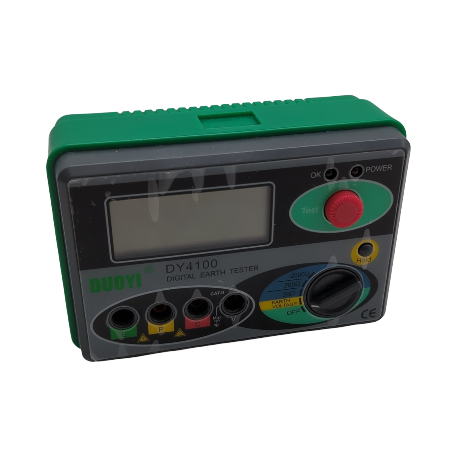 KAISAL Digitaler Erdungswiderstand Tester LCD Messgerät 0-2000 Ohm