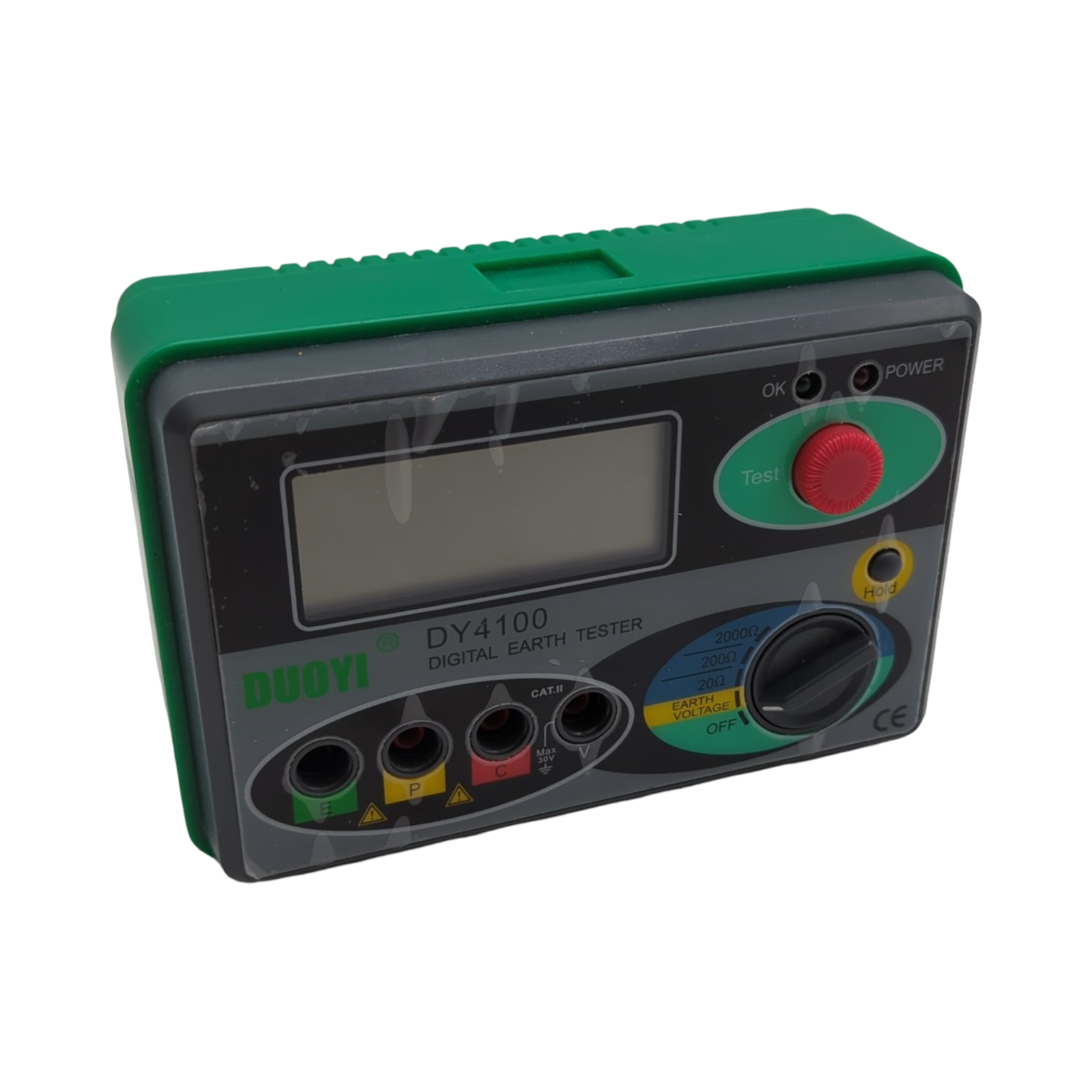 KAISAL Digitaler Erdungswiderstand Tester LCD Messgerät 0-2000 Ohm