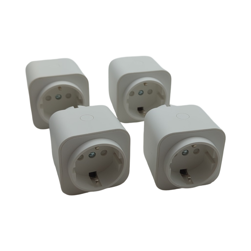 Amazon Basics Smarter Stecker WLAN 2,4GHz Matter-kompatibel Weiß 4er Pack