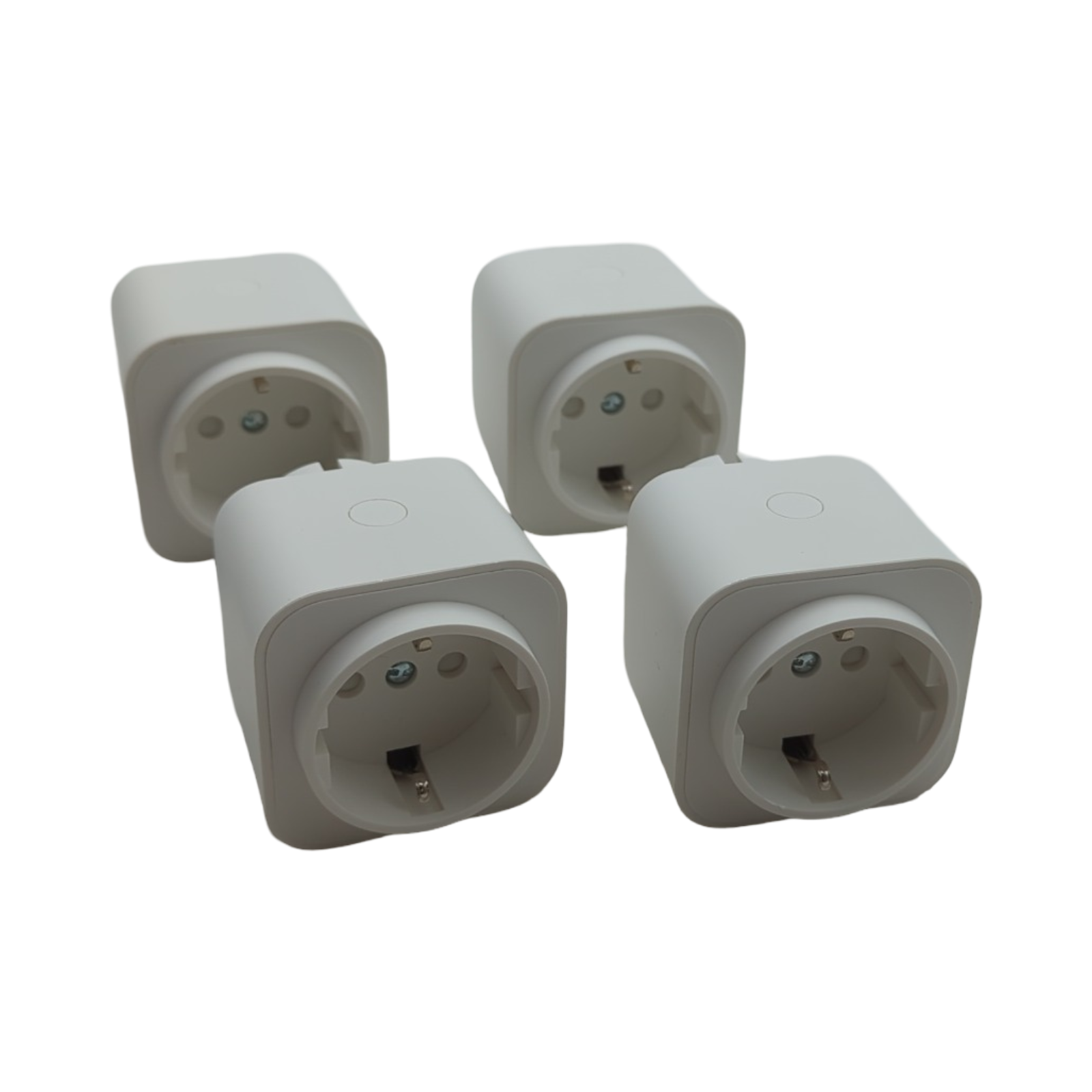 Amazon Basics Smarter Stecker WLAN 2,4GHz Matter-kompatibel Weiß 4er Pack