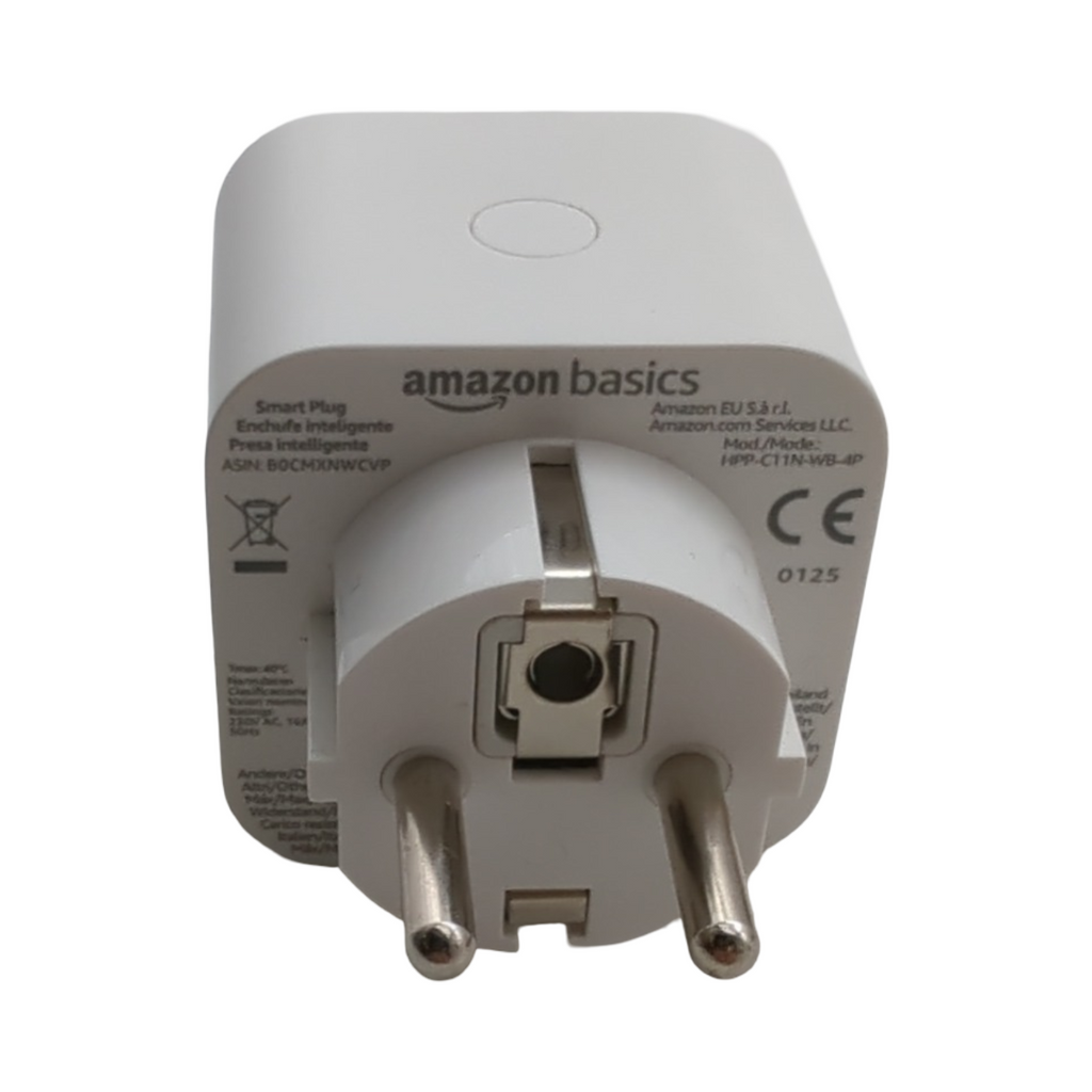 Amazon Basics Smarter Stecker WLAN 2,4GHz Matter-kompatibel Weiß 4er Pack