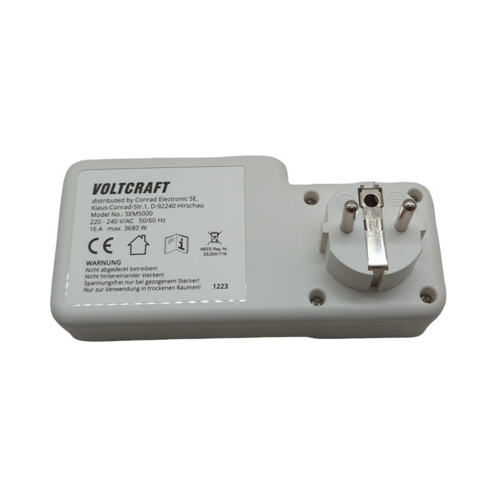 VOLTCRAFT SEM5000 Energiekostenmessgerät Alarmfunktion Stromtarif einstellbar