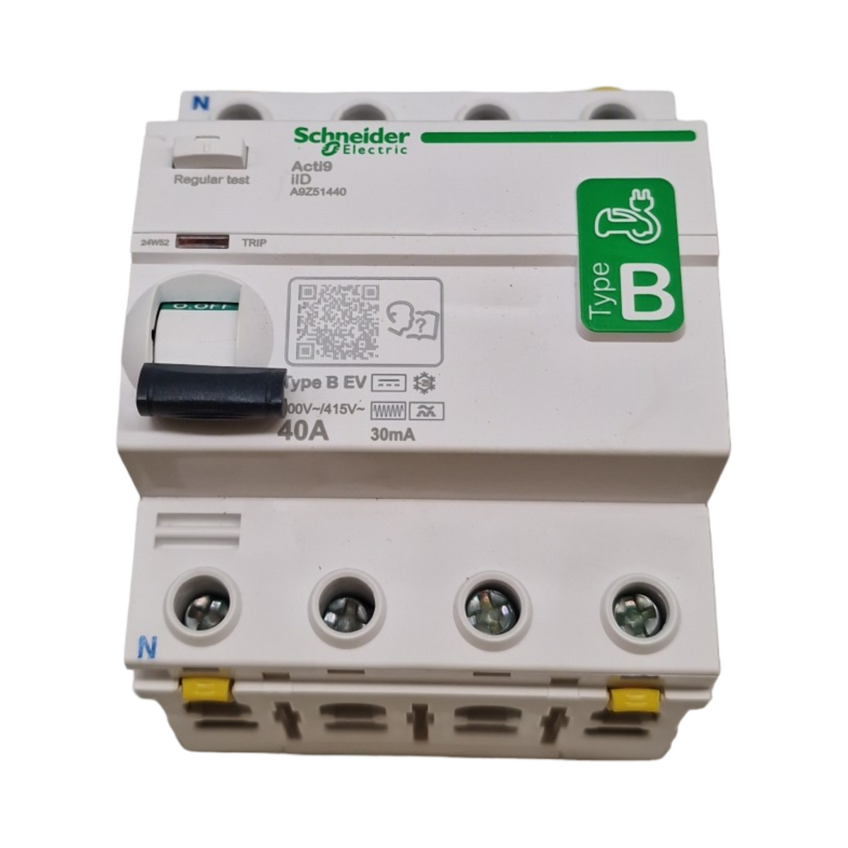 Schneider Acti9 iID FI-Schutzschalter 4-polig 40A 30mA Typ B-EV