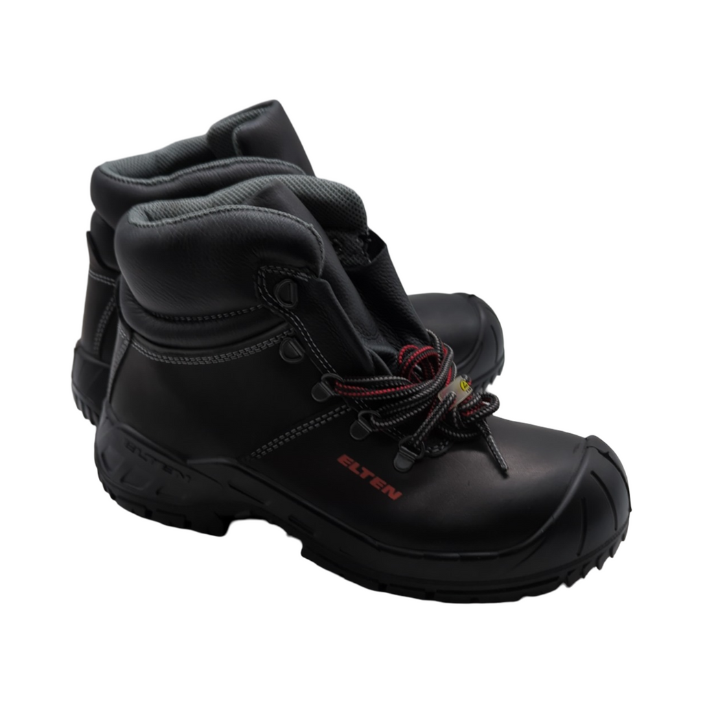 ELTEN RENZO Mid S3 Sicherheitsschuhe ESD Stahlkappe Gr. 39 Schwarz
