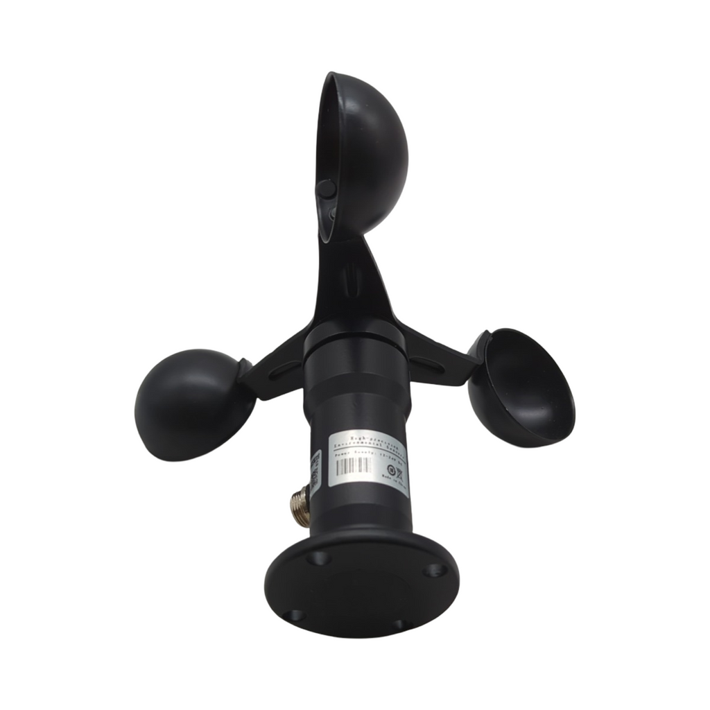 Aluminiumlegierung Windgeschwindigkeitssensor Anemometer Impulssignalausgang Außentemperatur Luftfeuchtigkeit Regenmesser