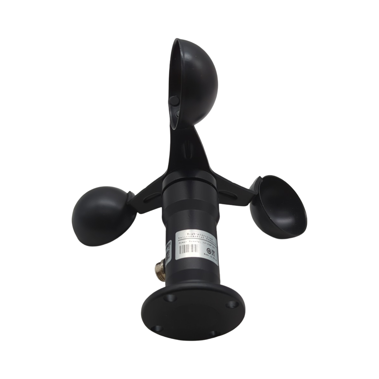 Aluminiumlegierung Windgeschwindigkeitssensor Anemometer Impulssignalausgang Außentemperatur Luftfeuchtigkeit Regenmesser