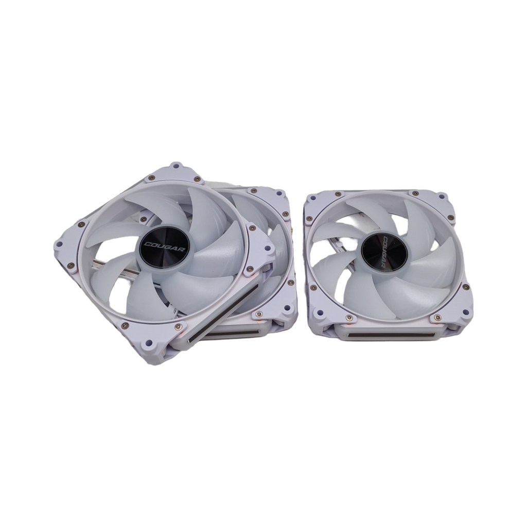COUGAR Apolar 120 Lüfter 3er-Pack Weiß ARGB Hydrodynamisches Lager Computerkühlsystem 120mm