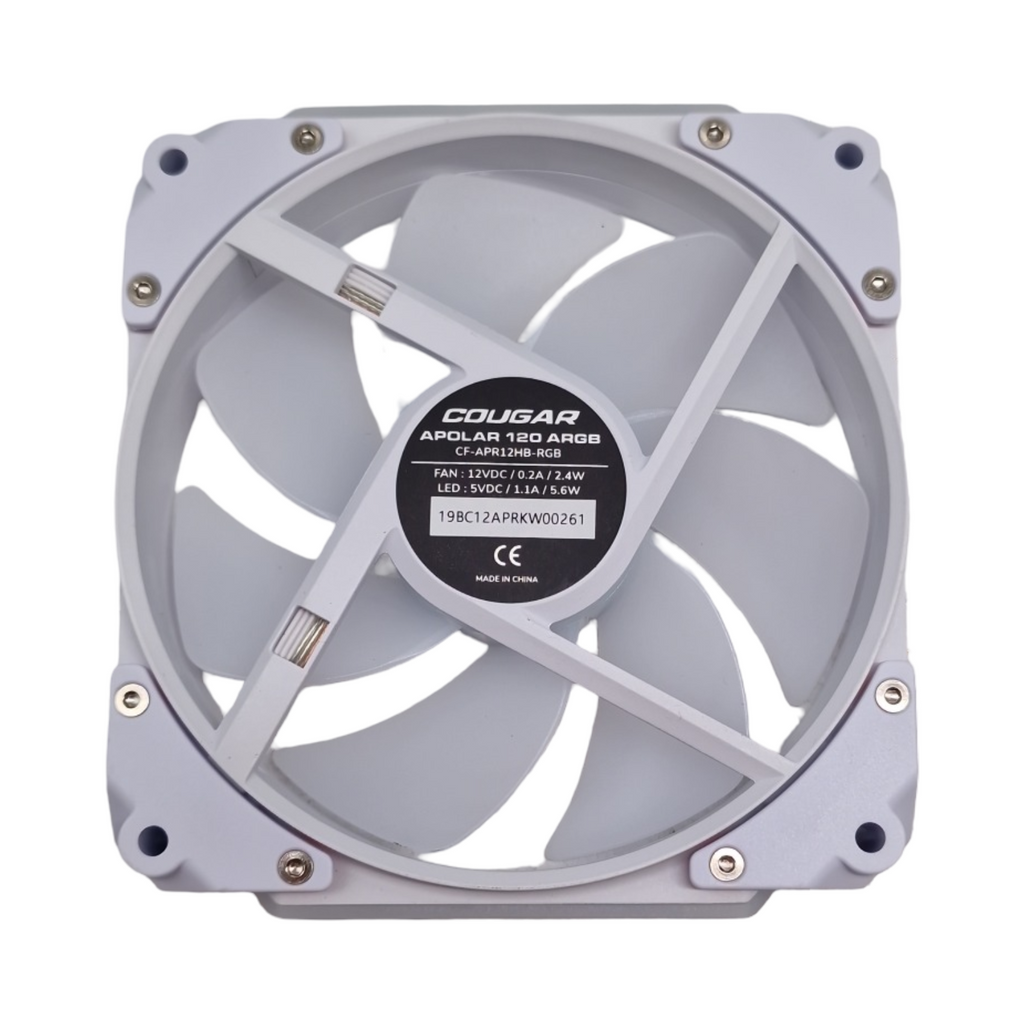 COUGAR Apolar 120 Lüfter 3er-Pack Weiß ARGB Hydrodynamisches Lager Computerkühlsystem 120mm