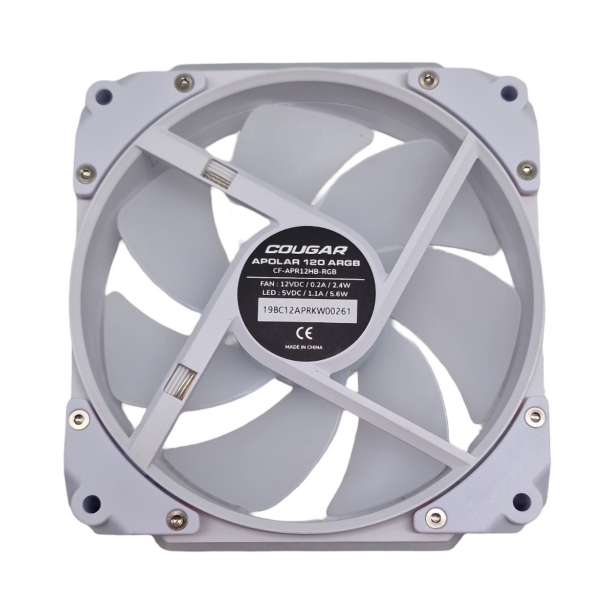 COUGAR Apolar 120 Lüfter 3er-Pack Weiß ARGB Hydrodynamisches Lager Computerkühlsystem 120mm