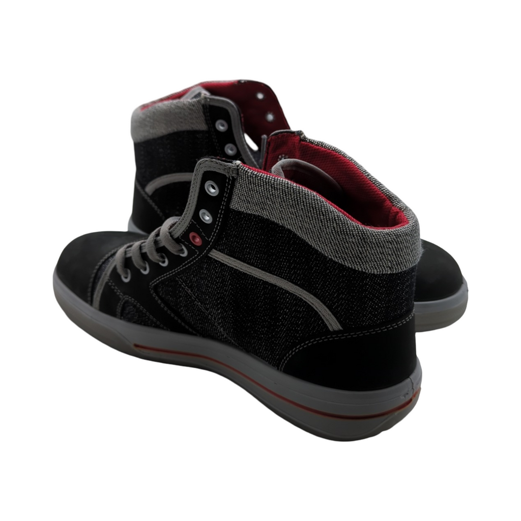 ELTEN SENSATION Mid Sicherheitsschuhe Herren Stahlkappe Gr. 44 Schwarz Grau
