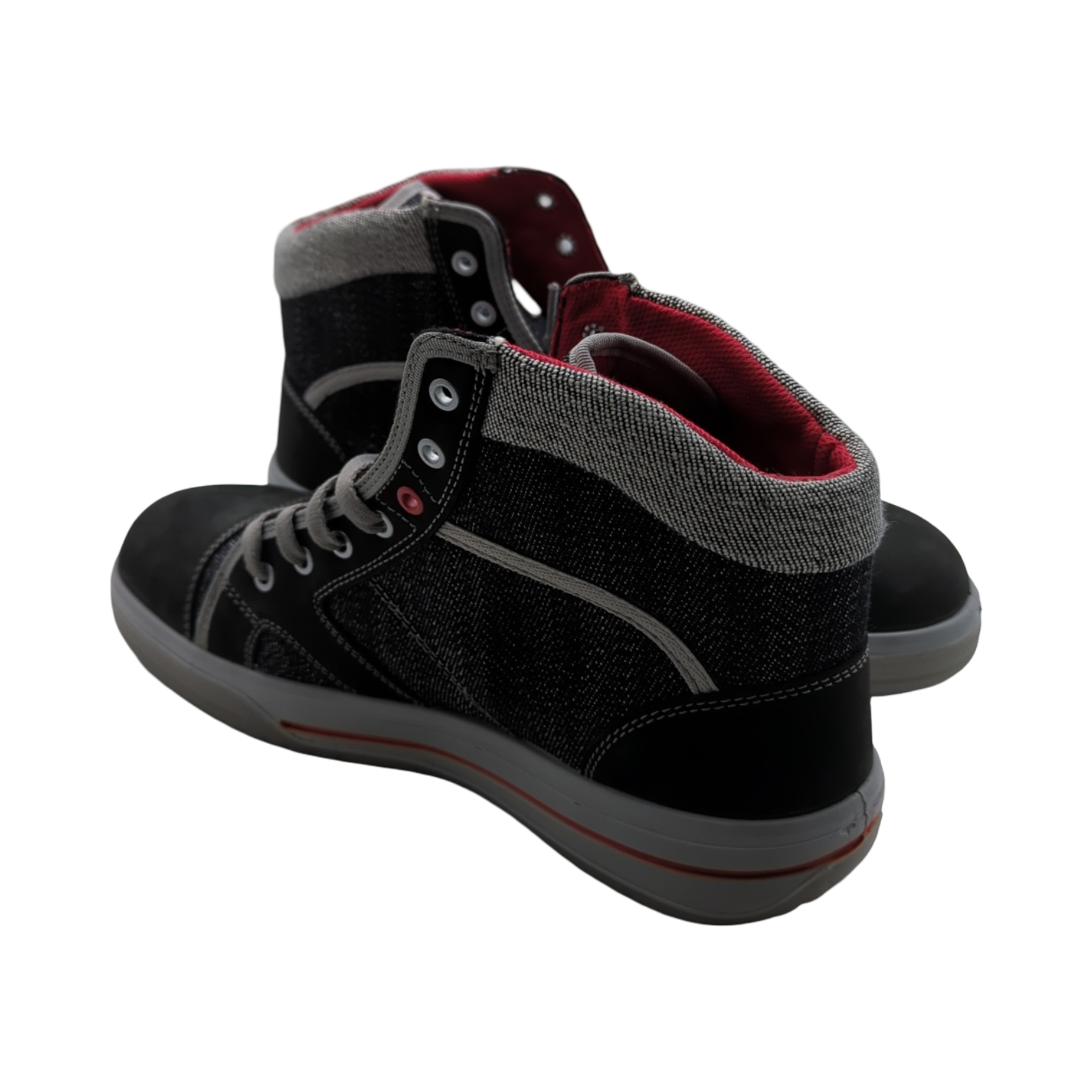 ELTEN SENSATION Mid Sicherheitsschuhe Herren Stahlkappe Gr. 44 Schwarz Grau