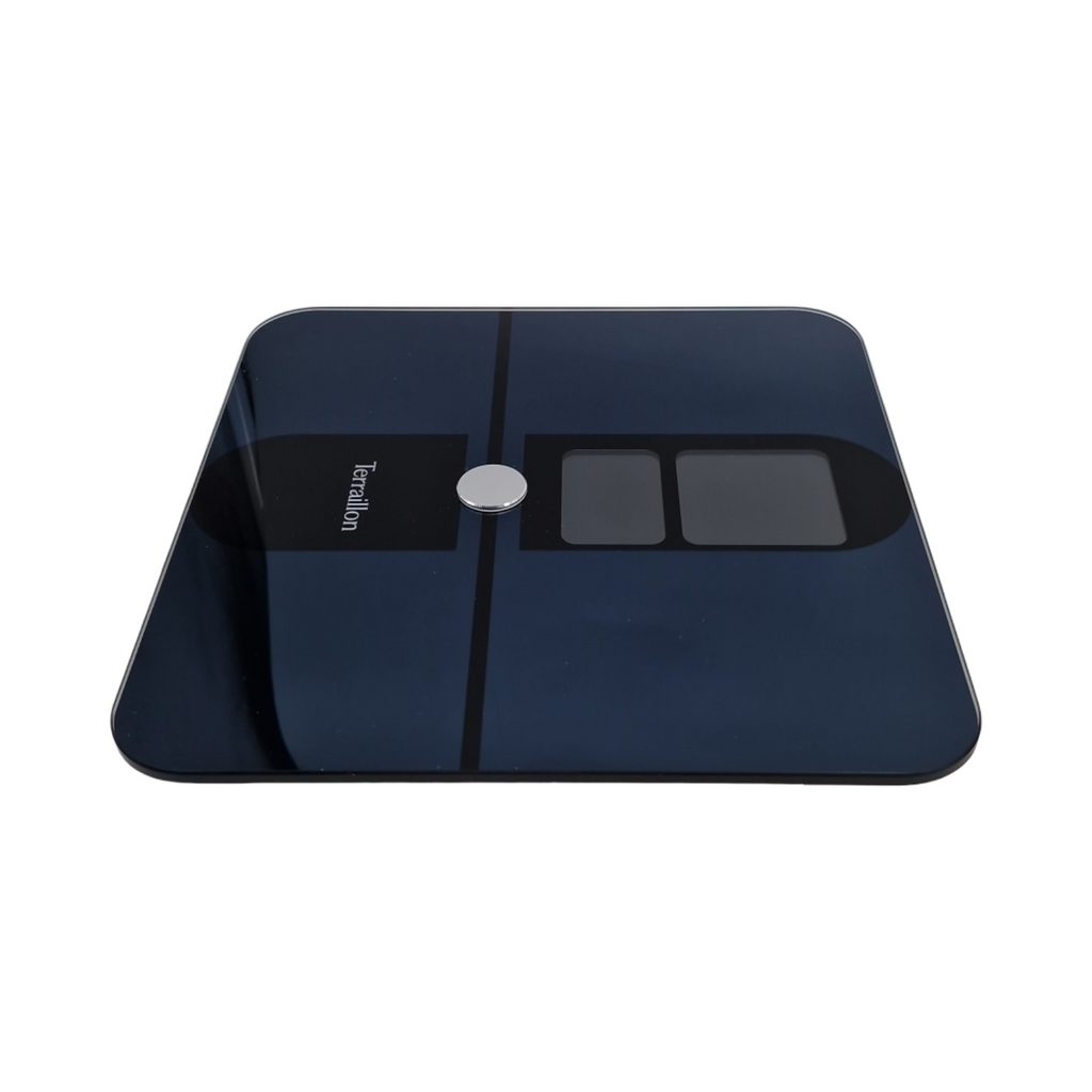Terraillon Color Connect Körperanalysewaage Bluetooth Herzfrequenz Fett-Muskel-Wasser-Knochenmasse IMC bis 180 kg