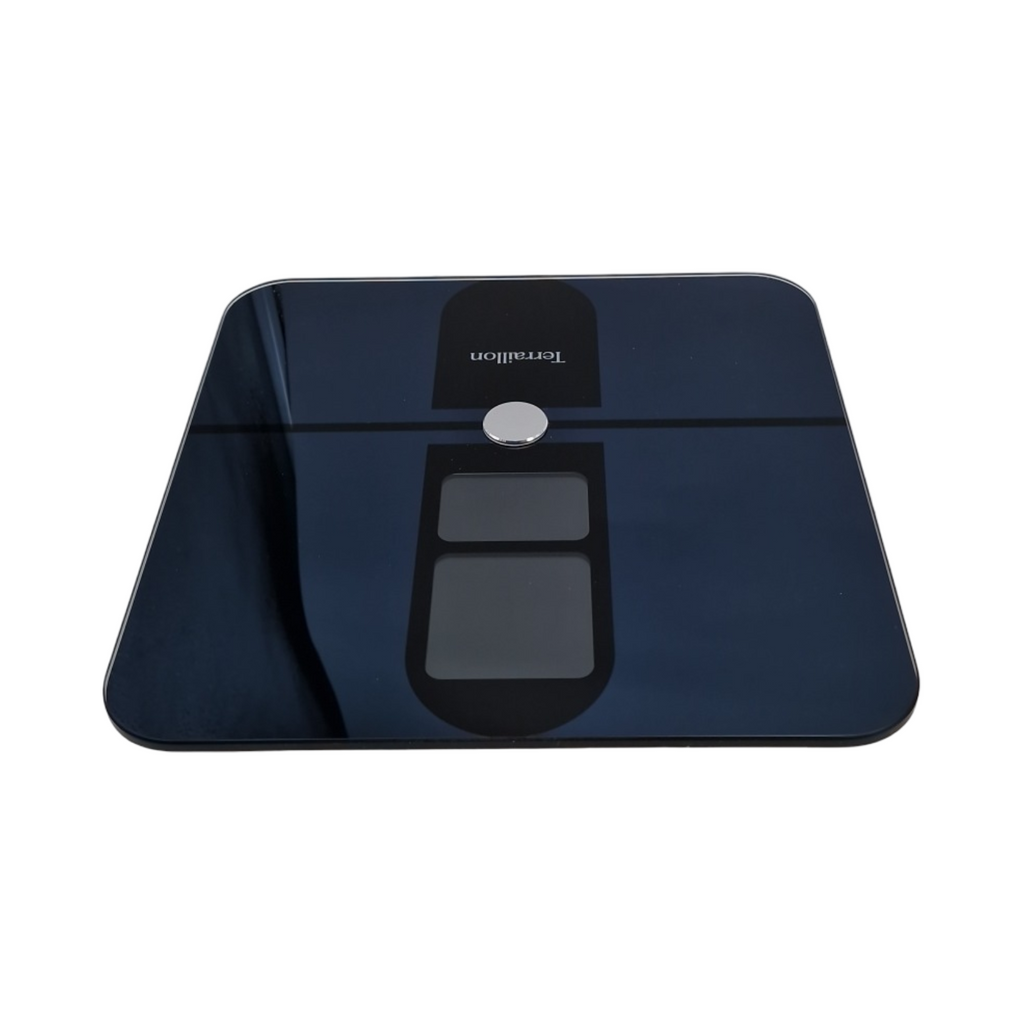 Terraillon Color Connect Körperanalysewaage Bluetooth Herzfrequenz Fett-Muskel-Wasser-Knochenmasse IMC bis 180 kg