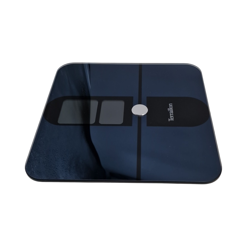 Terraillon Color Connect Körperanalysewaage Bluetooth Herzfrequenz Fett-Muskel-Wasser-Knochenmasse IMC bis 180 kg