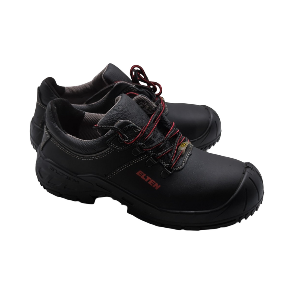 ELTEN RENZO XXW Sicherheitsschuhe Low S3 ESD Leder Stahlkappe leicht robust Schwarz Damen Herren Größe 42