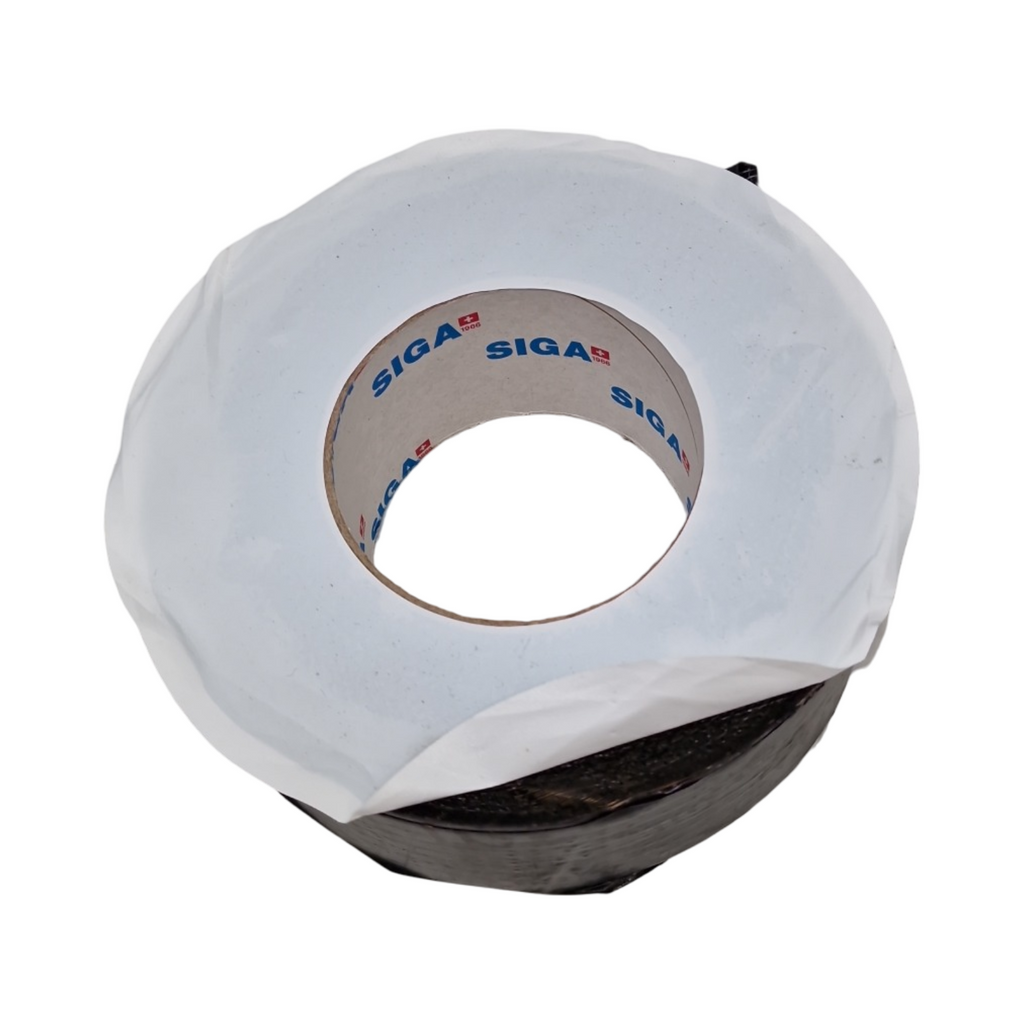 Siga Wigluv Fassadenband Hochleistungs-Klebeband Dampfbrems-Klebeband schwarz 40m x 60mm